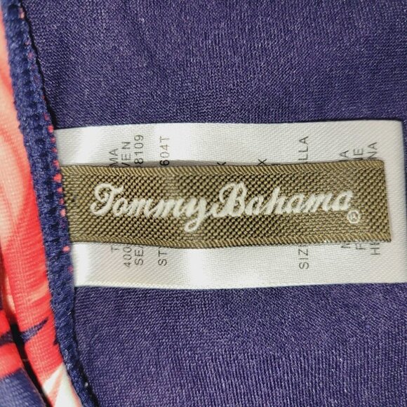 Tommy Bahama Birds Of Paradise Halter Cup Swim Tankini Top Multicolored Size M - Picture 8 of 11